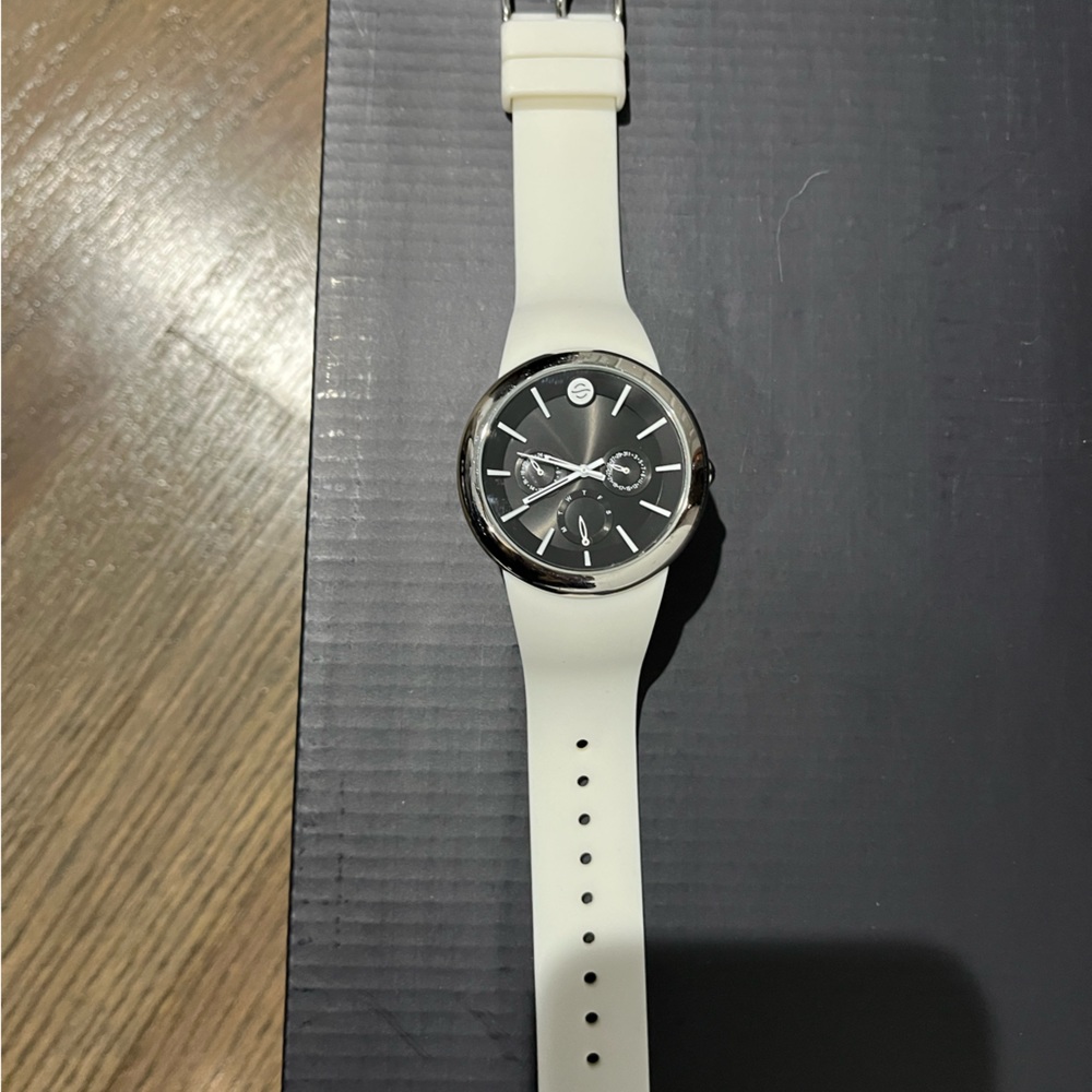 White Rubber Mens Watch